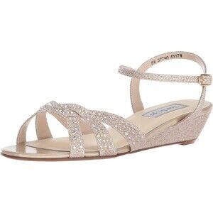 Touch Ups Lena Women's Sandal, Champagne, Size 8